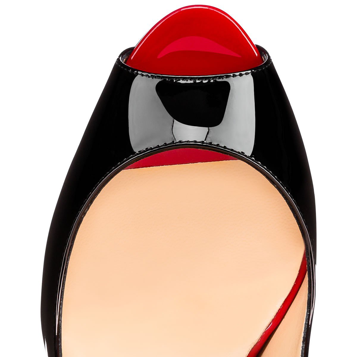 Platform High Heel Peep Toe Black-Red Slingback Sandals - Onlymaker Trending