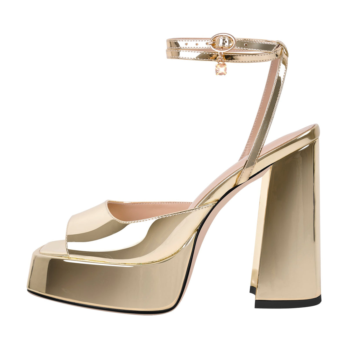 Open Toe Chunky Heel Strap Platform Sandals - Onlymaker Latest