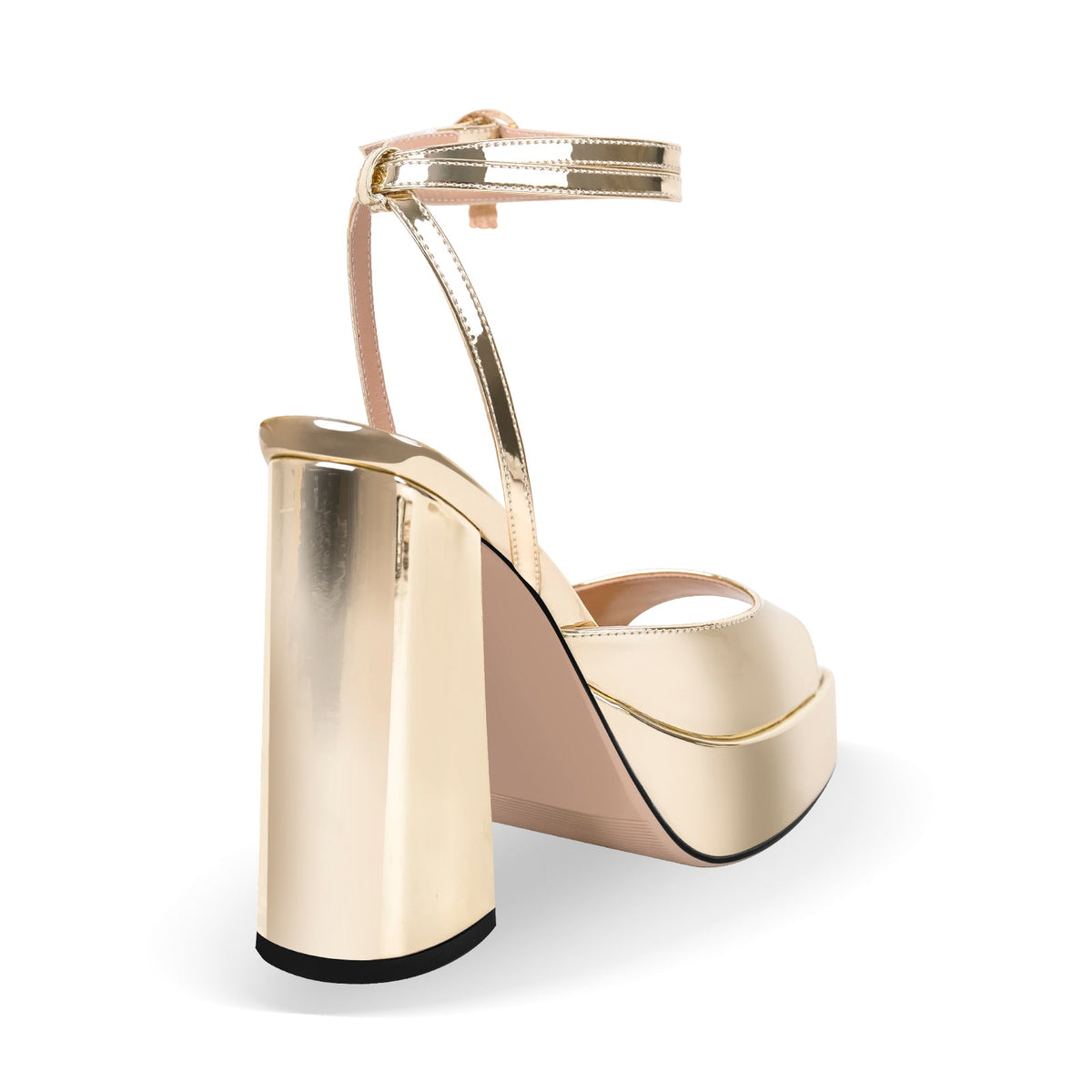 Open Toe Chunky Heel Strap Platform Sandals - Onlymaker Latest