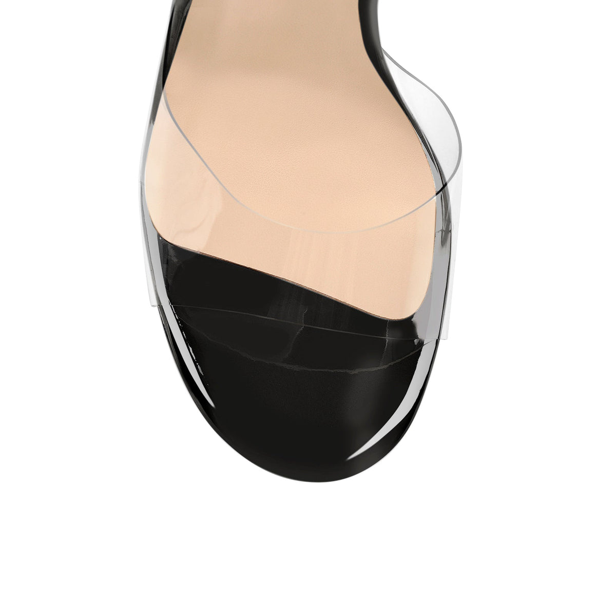 Black Platform Lace up Chunky High Heel Sandals - Onlymaker New