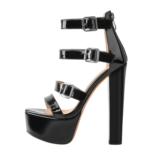 Onlymaker Sandals Platform Chunky High Heels - Onlymaker Customer Favorite