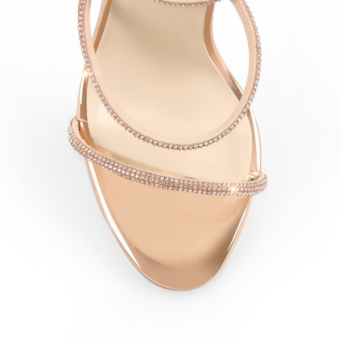 Open Toe High Heels Rhinestone Strappy Sandals - Onlymaker Customer Favorite
