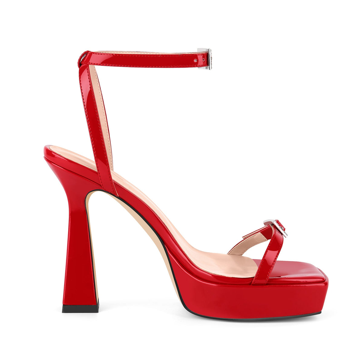 Square Toe Platform Ankle Strap Sandals - Onlymaker Latest