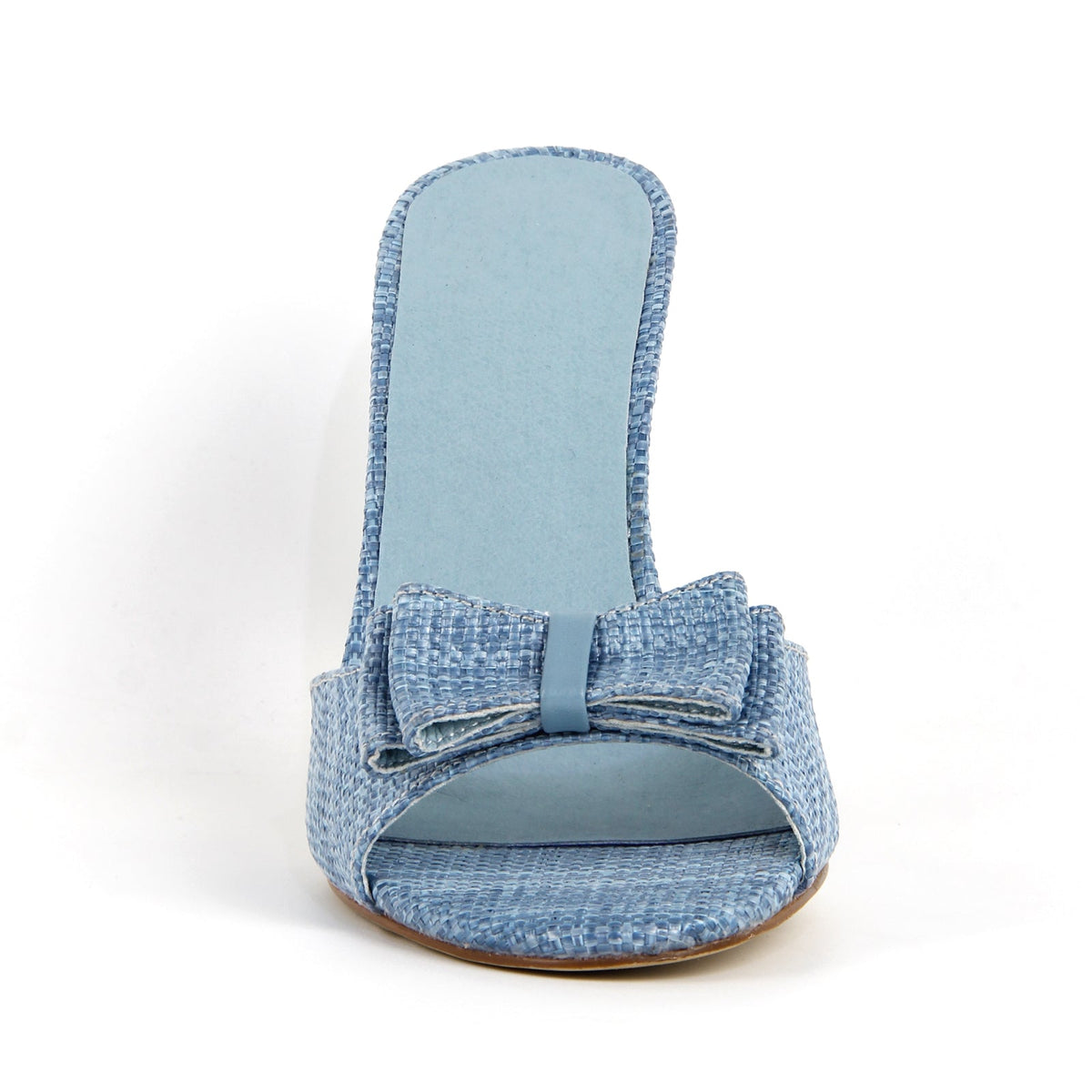Round Toe Bow Woven Sandals Mules - Onlymaker Customer Favorite