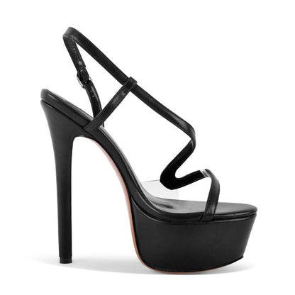 Platform S Strap Slingback High Heel Sandals - Onlymaker Trusted