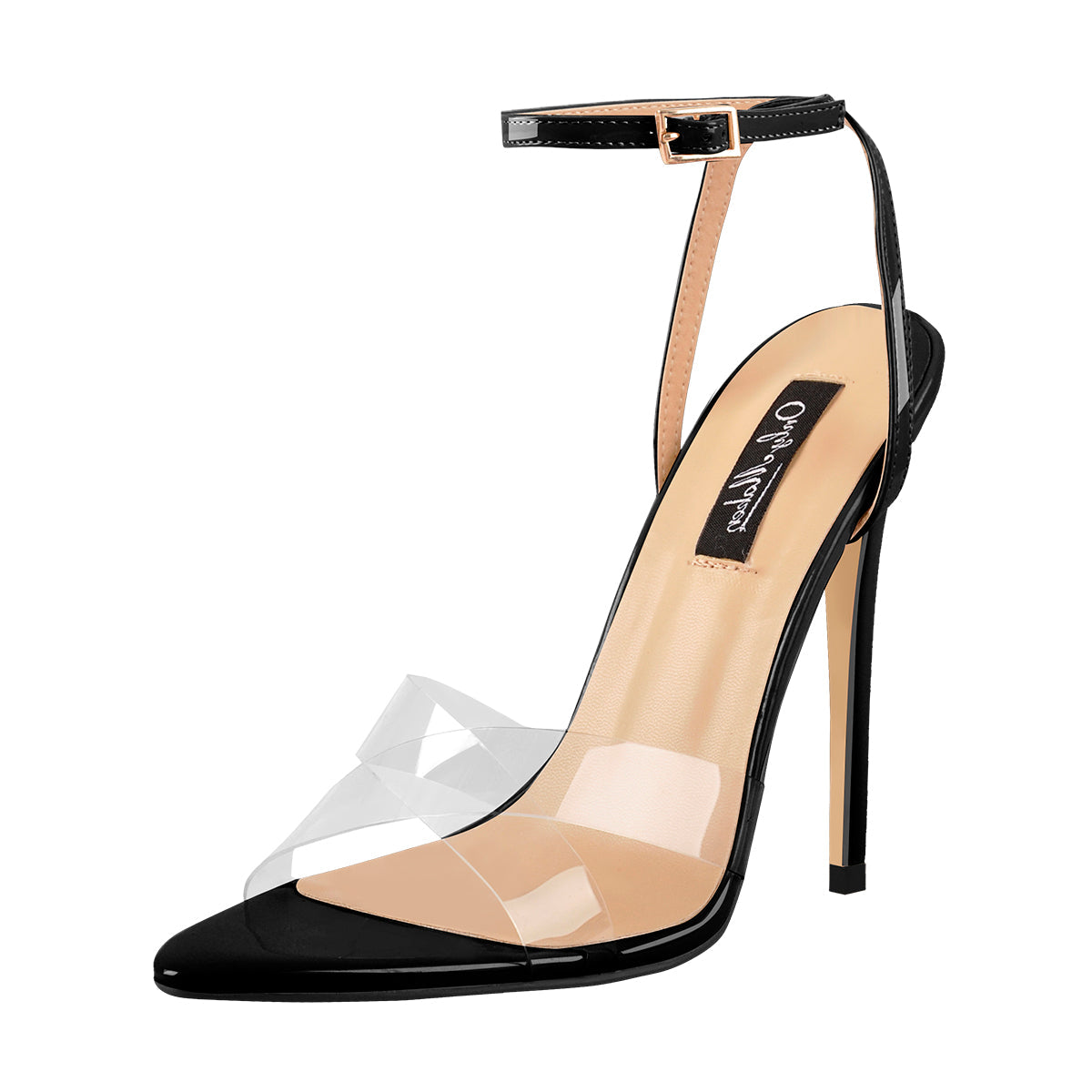 Clear Cross Band Open Toe High Heel Sandals - Onlymaker Recommended