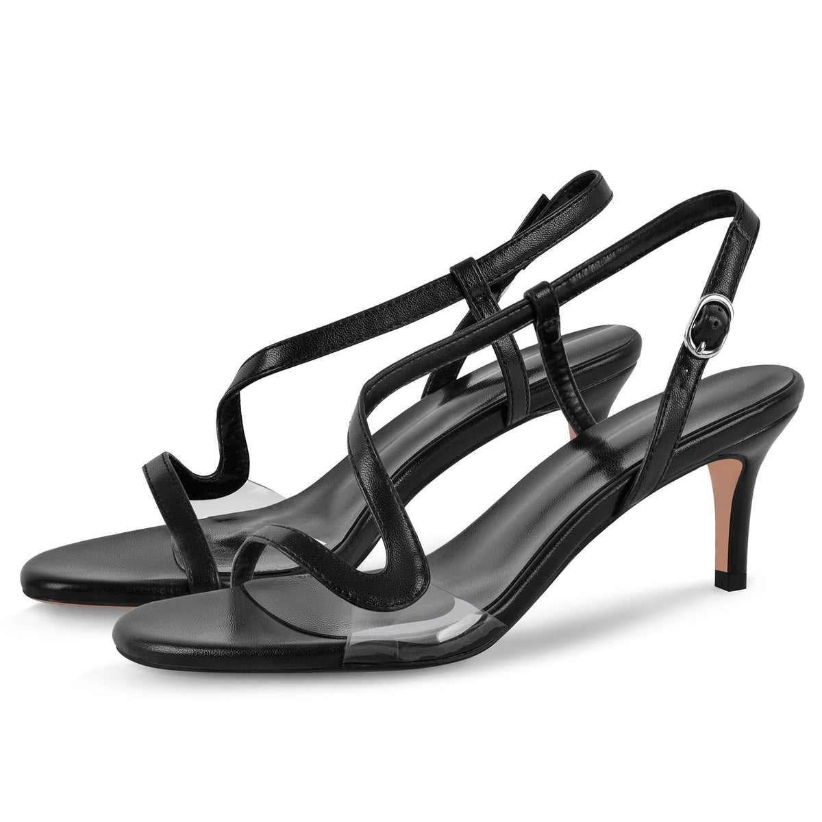 Round Toe S Strap Slingback Sandals - Onlymaker Sale
