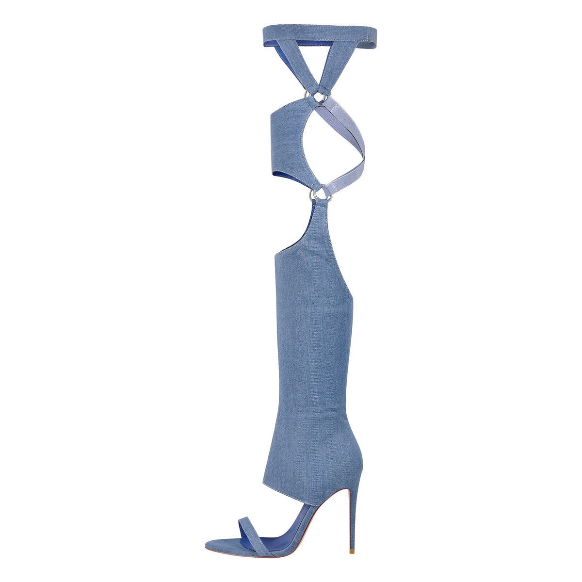 Pointed Toe Stiletto Over The Knee Sandals Boots - Onlymaker Smart Buy