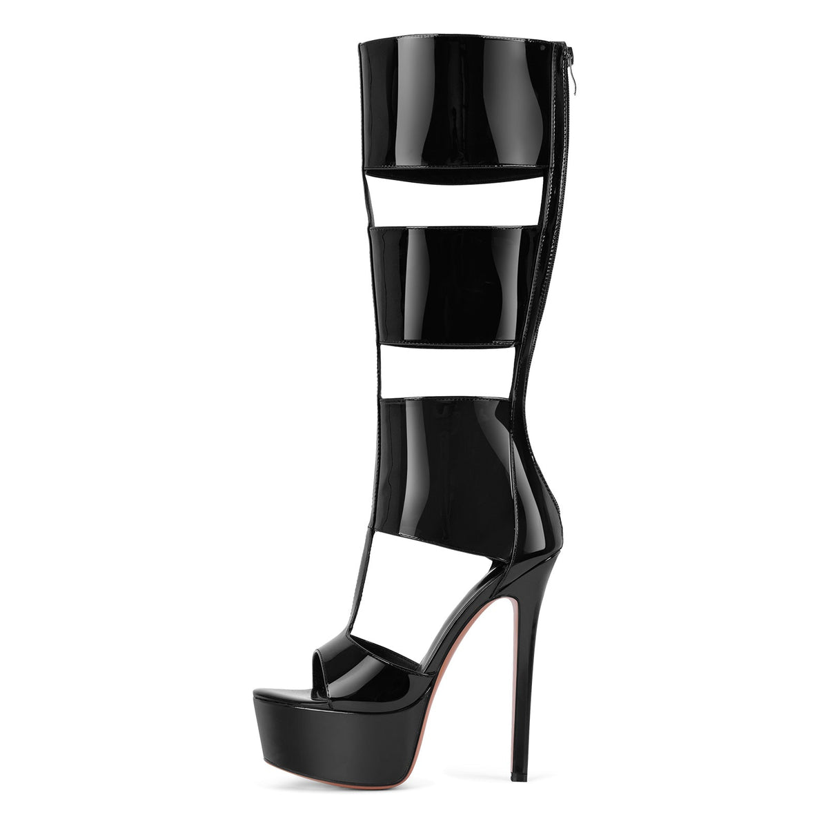 Platform Round Toe Hollow Bootie Sandals - Onlymaker Hot Sale