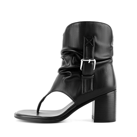 Buckle Ruched Flip-Flop Bootie Sandals - Onlymaker Discount