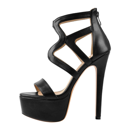 Gladiator Platform Stiletto High Heel Sandals - Onlymaker Smart Buy