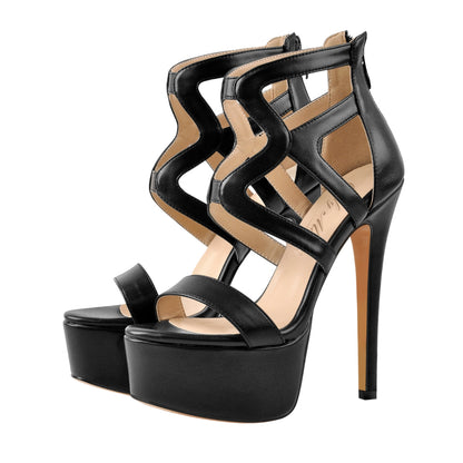 Gladiator Platform Stiletto High Heel Sandals - Onlymaker Smart Buy