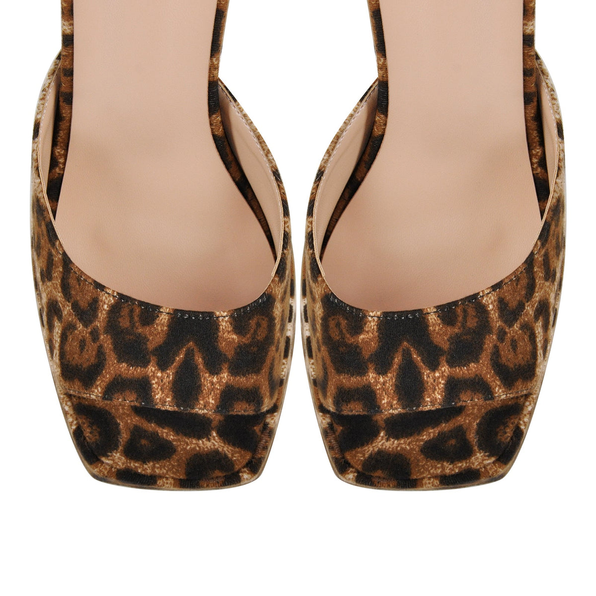 Leopard Platform Ankle Strap Chunky Heel Sandals - Onlymaker Trusted