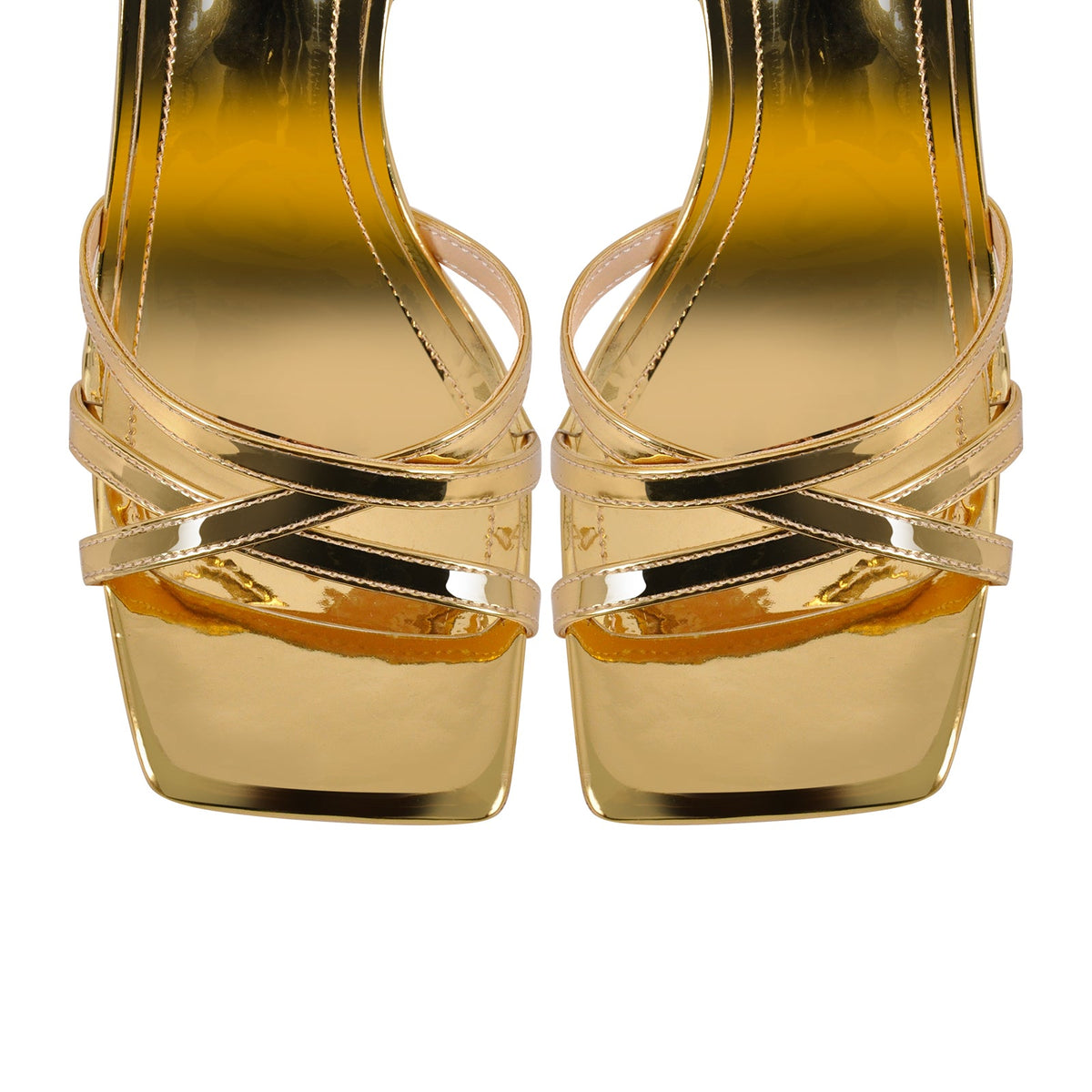 Square Toe Ankle Strap Stiletto Sandals - Onlymaker Hot Sale