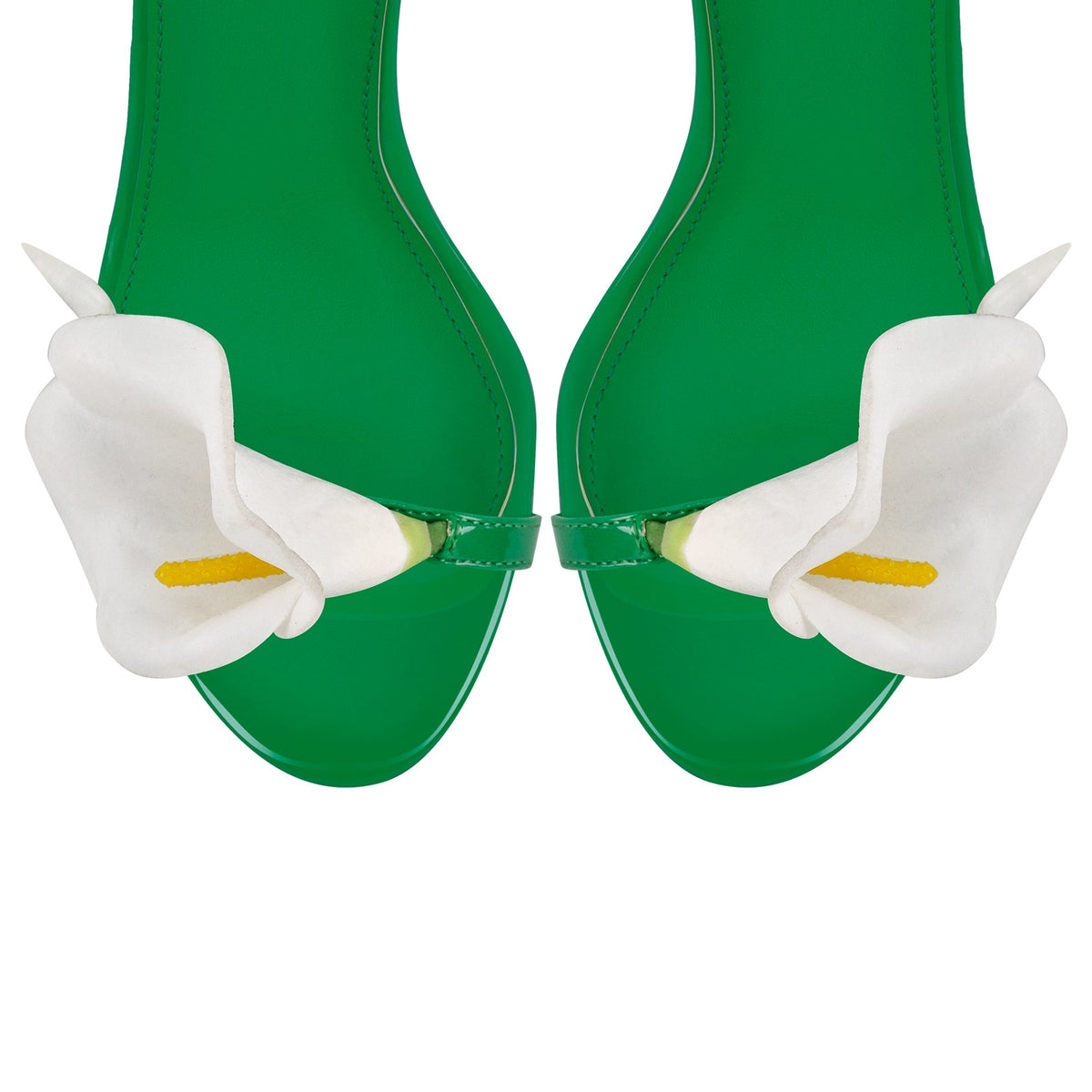 Round Toe Calla Lily Cross Strap Sandals - Onlymaker Recommended