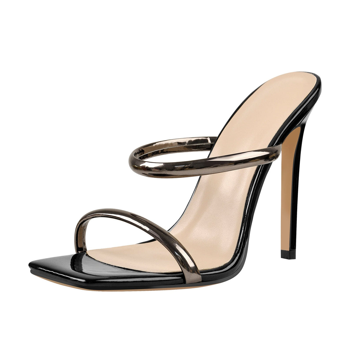 Square Toe High Heel Stiletto Sandals - Onlymaker Top Pick