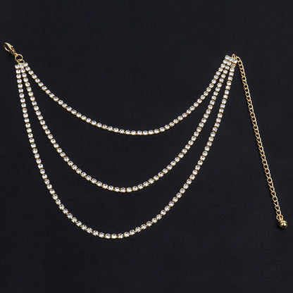 Rhinestone Multi-layered Anklet - Onlymaker Trusted