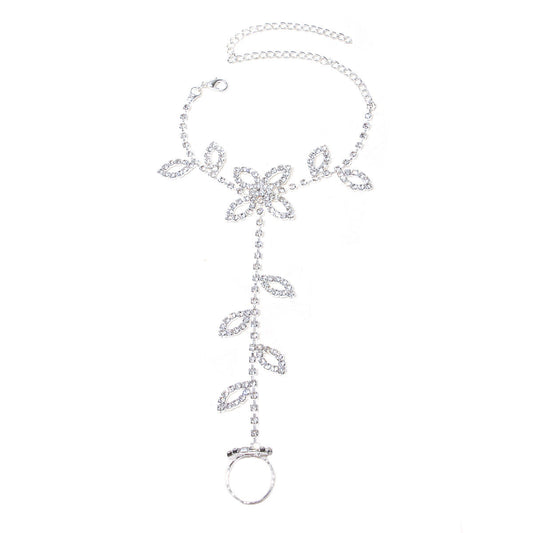 Rhinestone Vacation Toe Ring Anklet - Onlymaker Value