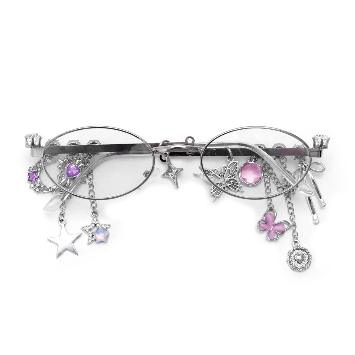 Chain Tassel Rhinestone Sunglasses - Onlymaker Classic