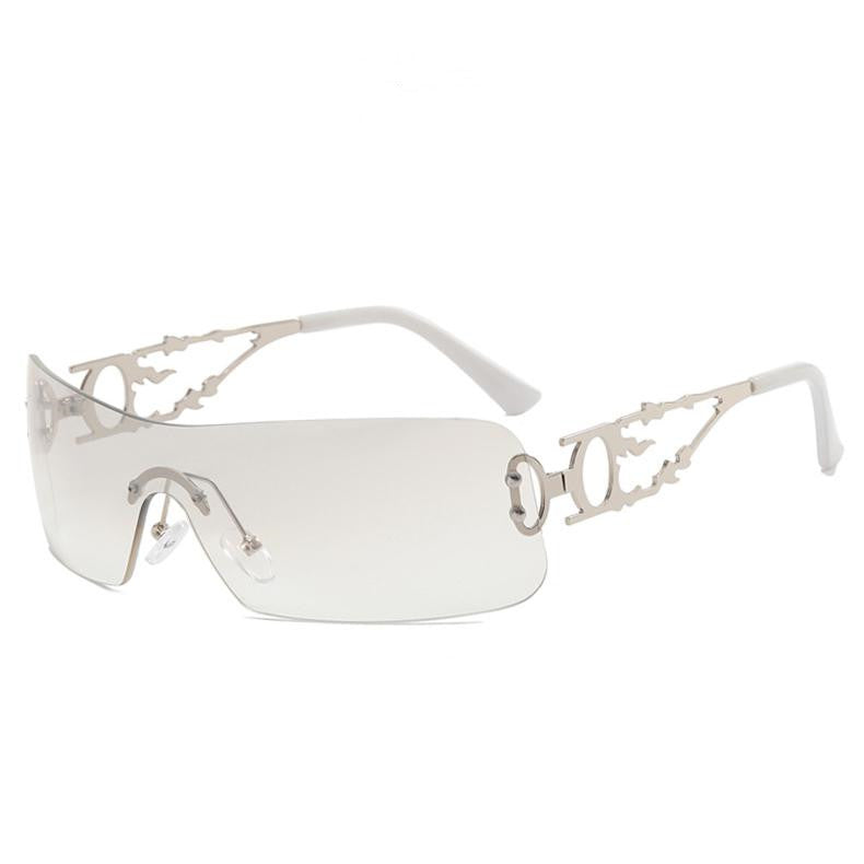 Rimless Cutout Sunglasses - Onlymaker Smart Buy