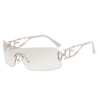 Rimless Cutout Sunglasses - Onlymaker Smart Buy