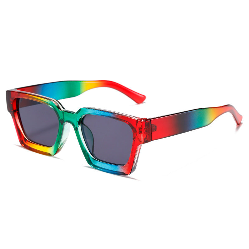 Rainbow Square Shape Sunglasses - Onlymaker Customer Favorite