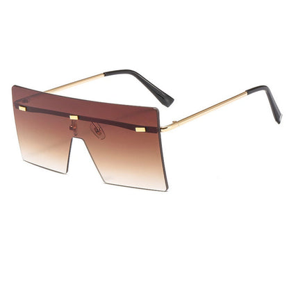 Square Shape Rimless Sunglasses - Onlymaker Featured