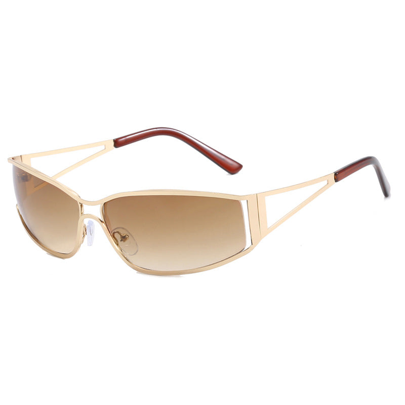 Gradient Metal Frame Sunglasses - Onlymaker New