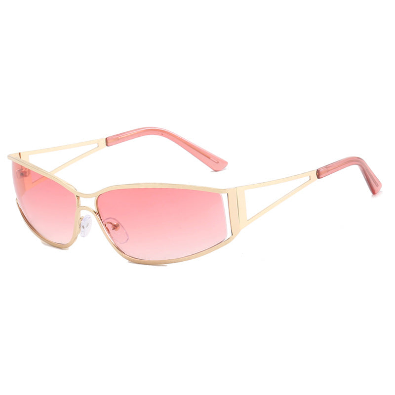Gradient Metal Frame Sunglasses - Onlymaker New