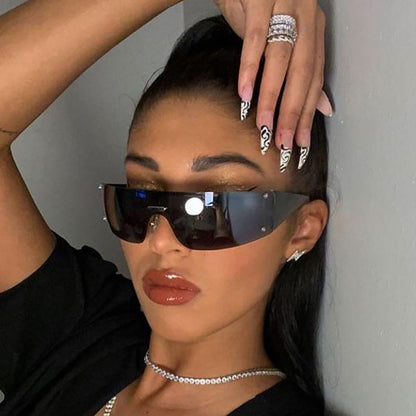 One-piece Rimless Sunglasses - Onlymaker Top Pick
