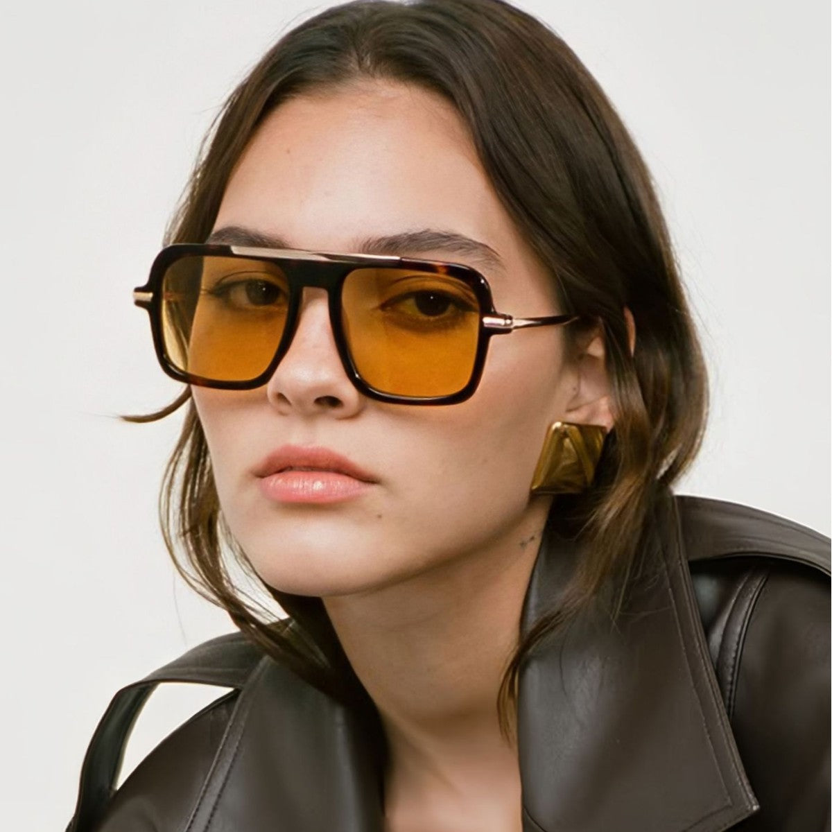 Square Shape Aviator Sunglasses - Onlymaker Premium