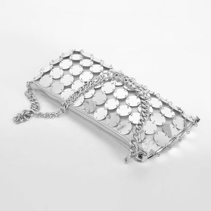 Silver Sequins Chain Handbag - Onlymaker Special Offer