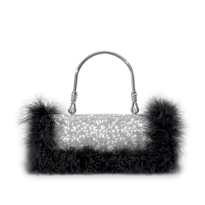 Rhinestone Feather Crossbody Handbags - Onlymaker Discount
