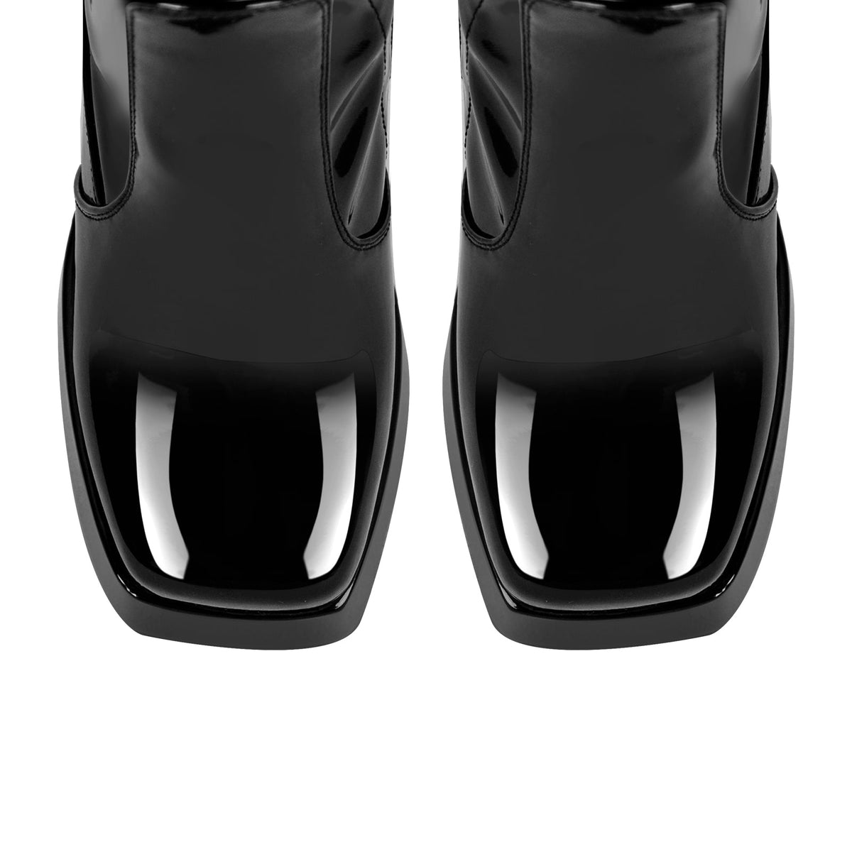 Square Toe Chunky Heels Platform Over The Knee Boots - Onlymaker Premium