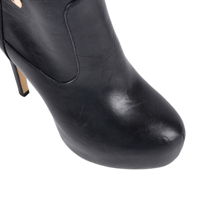 Platform Rivet Buckle Strap Thigh High Boots - Onlymaker Essential