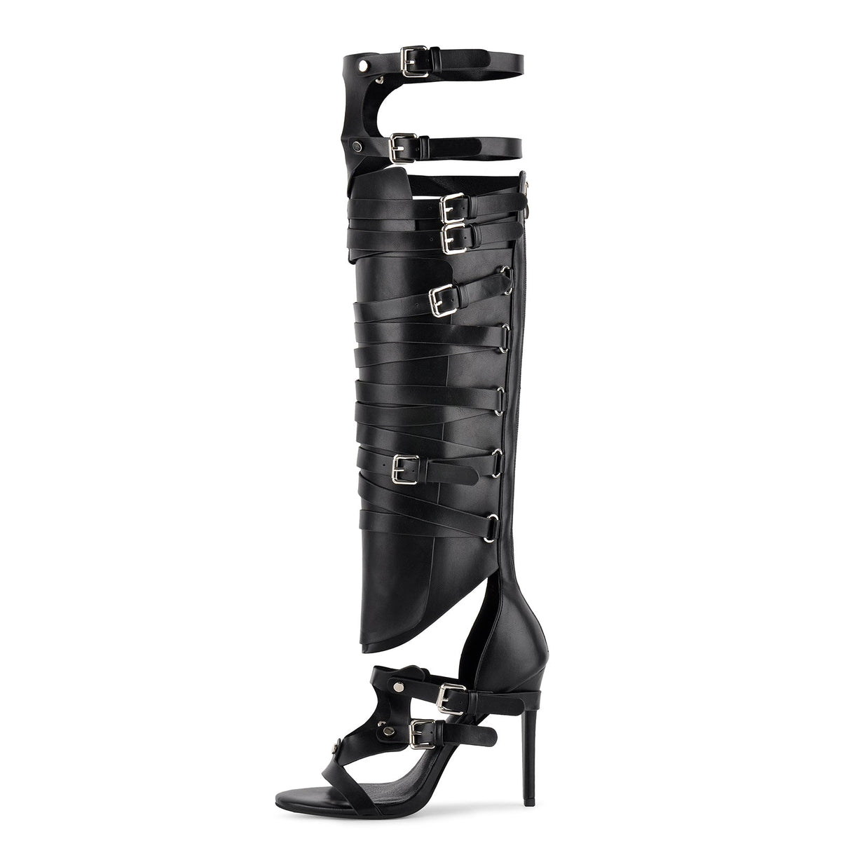 Gladiator Multi Buckles Thigh High Boots Sandals - Onlymaker Best Seller