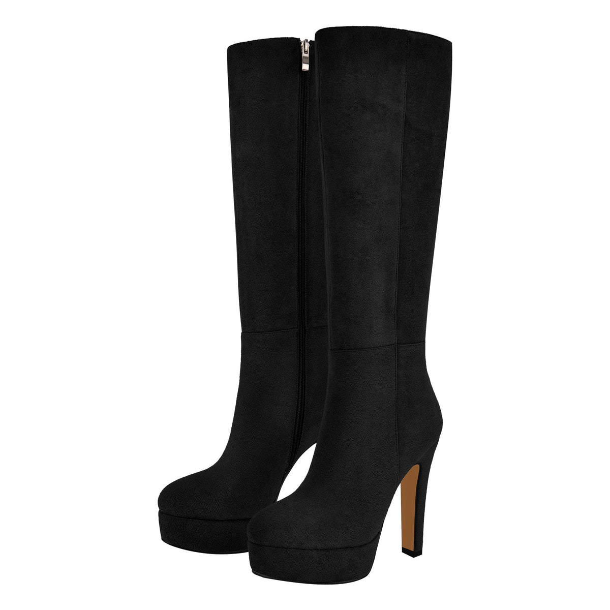 Onlymaker Platform Suede Knee High Boots - Onlymaker Featured