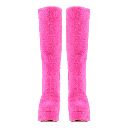Fur Platform High Heels Boots - Onlymaker Exclusive
