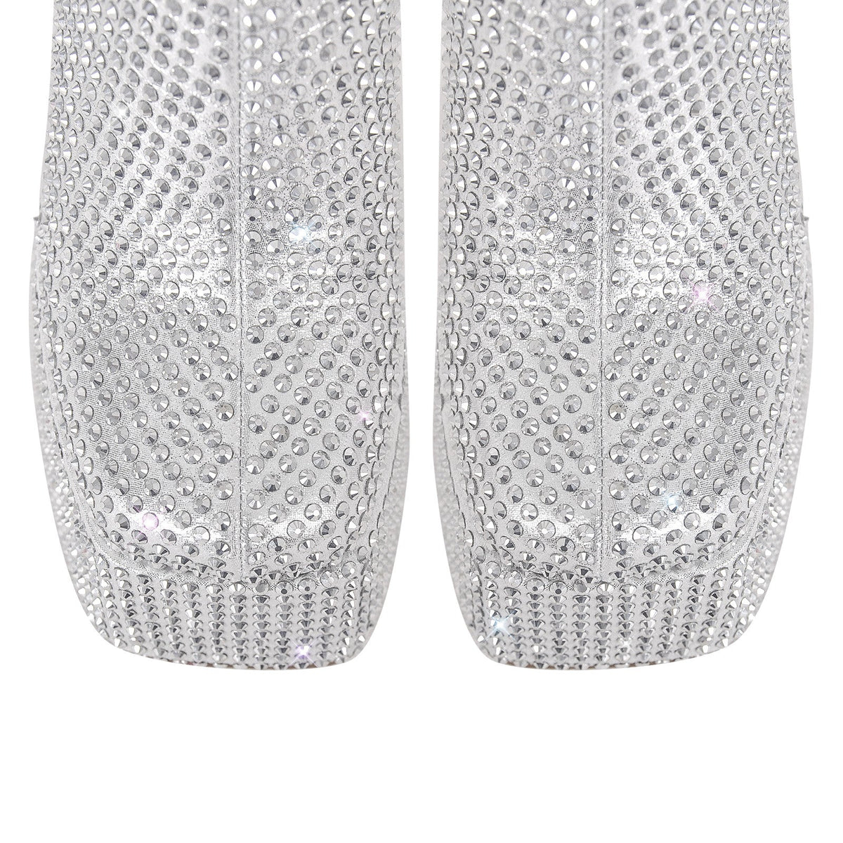 Rhinestone Square Toe Platform Chunky Heel Ankle Boots - Onlymaker Smart Buy