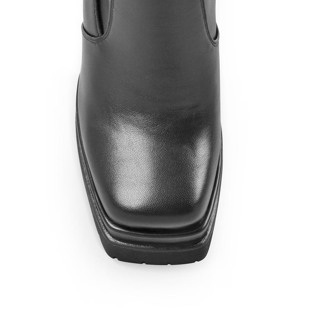 Double Platform Zipper Chunky Heel Ankle Boots - Onlymaker Signature