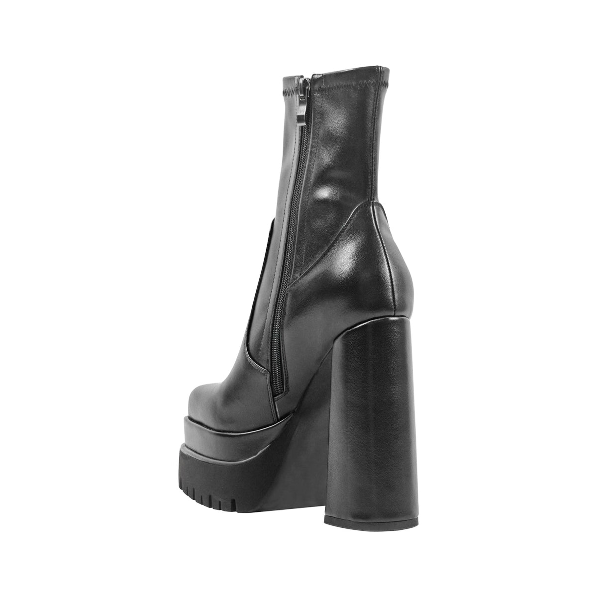 Double Platform Block Heel Ankle Boots - Onlymaker Recommended