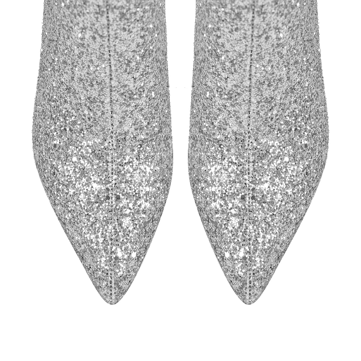 Pointed Toe Glitter Ankle Boots - Onlymaker Latest
