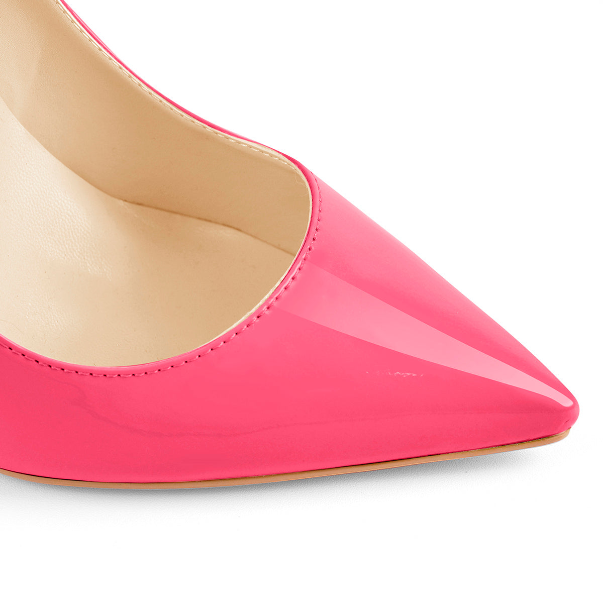 8cm 10cm 12cm Rose Red Pointed Toe Slip On High Heel Pumps - Onlymaker Quality