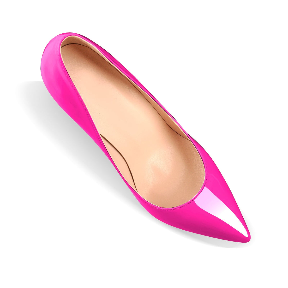 Rose Red Pointed Toe High Heel Stiletto Pumps - Onlymaker Popular