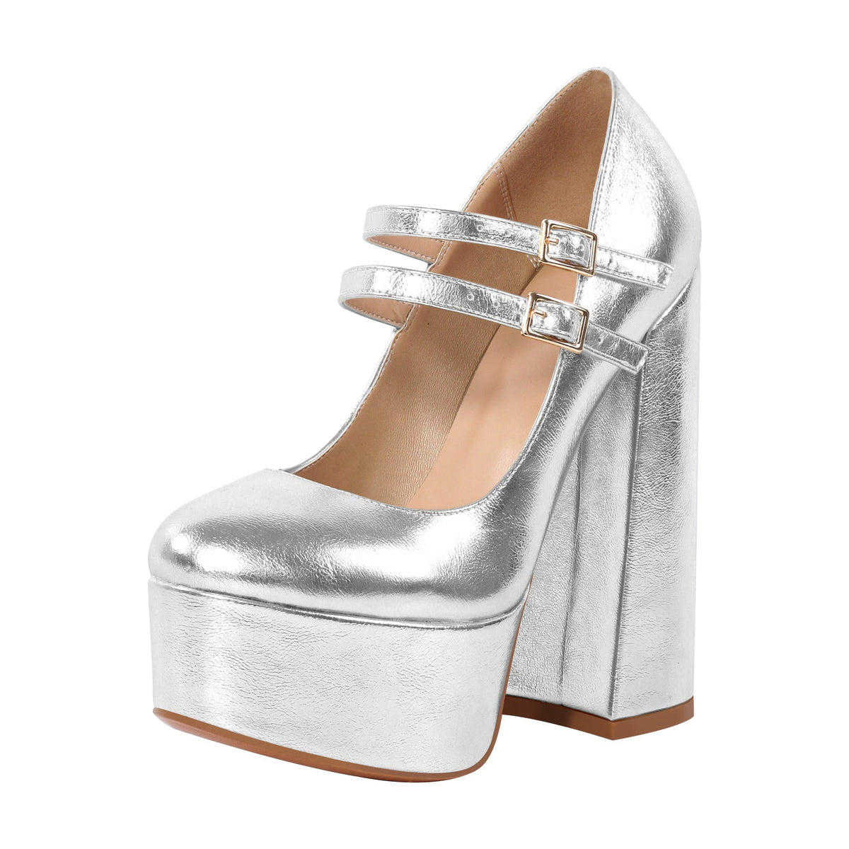 Platform Mary Jane Chunky Heel Pumps - Onlymaker Recommended