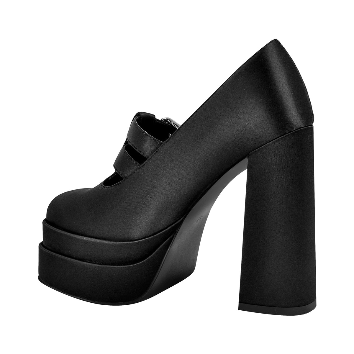 Double Platforms Chunky High Heel Pumps - Onlymaker Sale