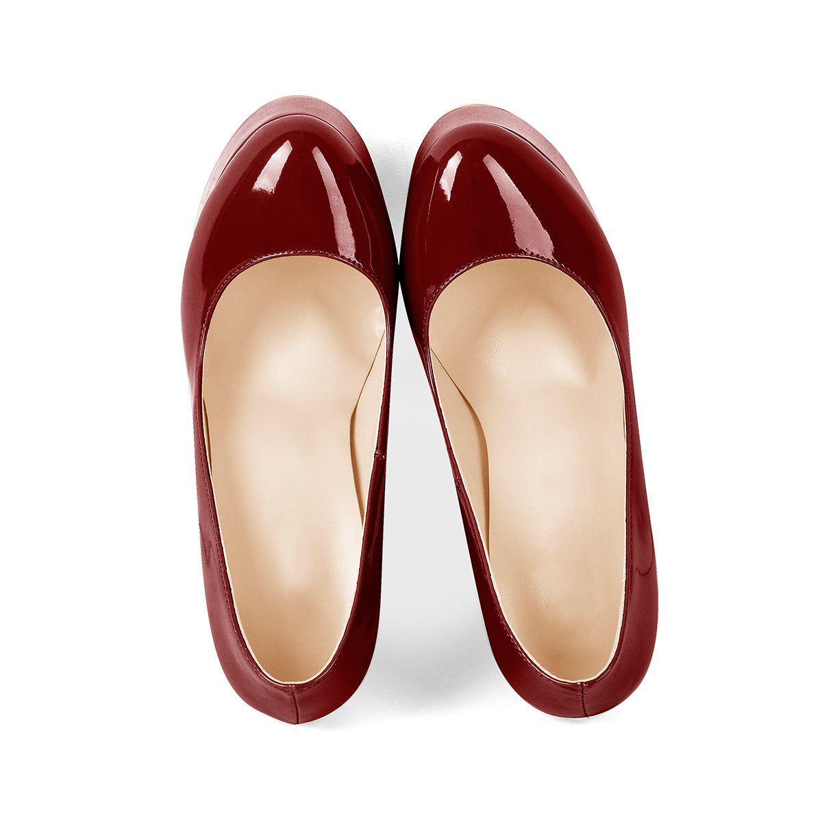 Onlymaker Pumps Platform Round Toe Chunky Heels - Onlymaker Popular