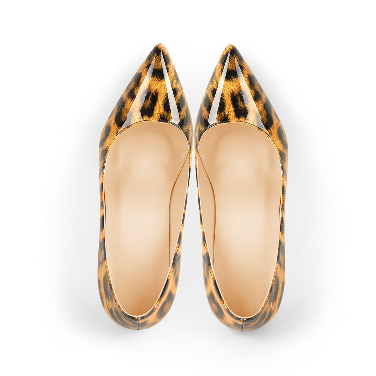 Leopard Pointed toe Pumps Chunky Heels Basic Women High Heels - Onlymaker Sale