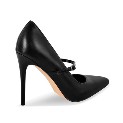 Pointed Toe Rivet Strap Stiletto Pumps - Onlymaker Signature