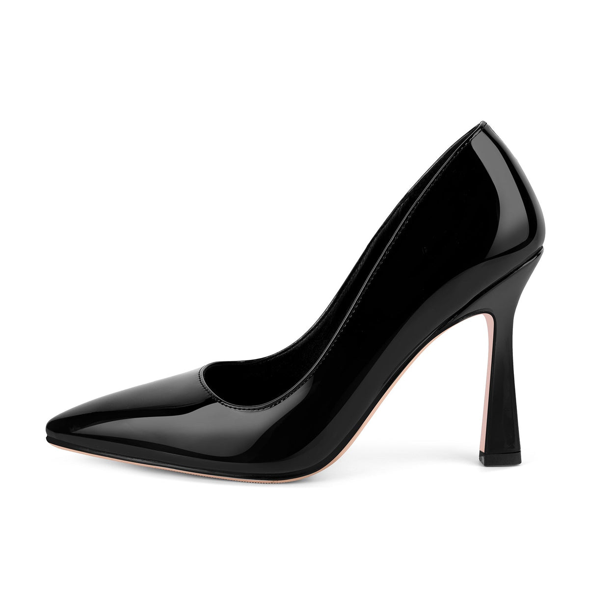 Pointed Toe Patent Leather High Heels - Onlymaker Special Offer